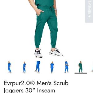 Fitscrubs Hunter Green XS Joggers